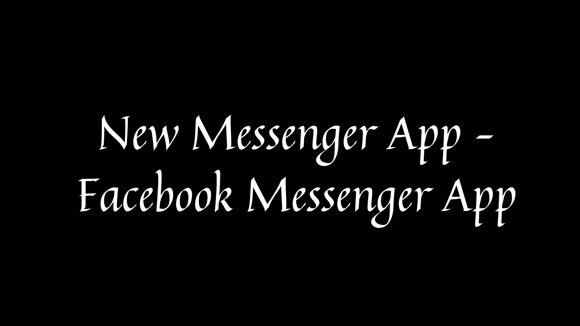 messenger app down