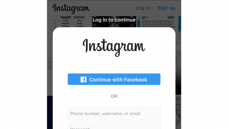 cant log in my instagram account